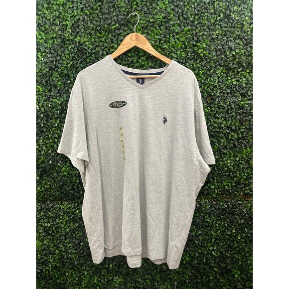 NWT U.S. Polo Assn. Men’s 2XL Gray Stretch T Shirt - Picture 1 of 5